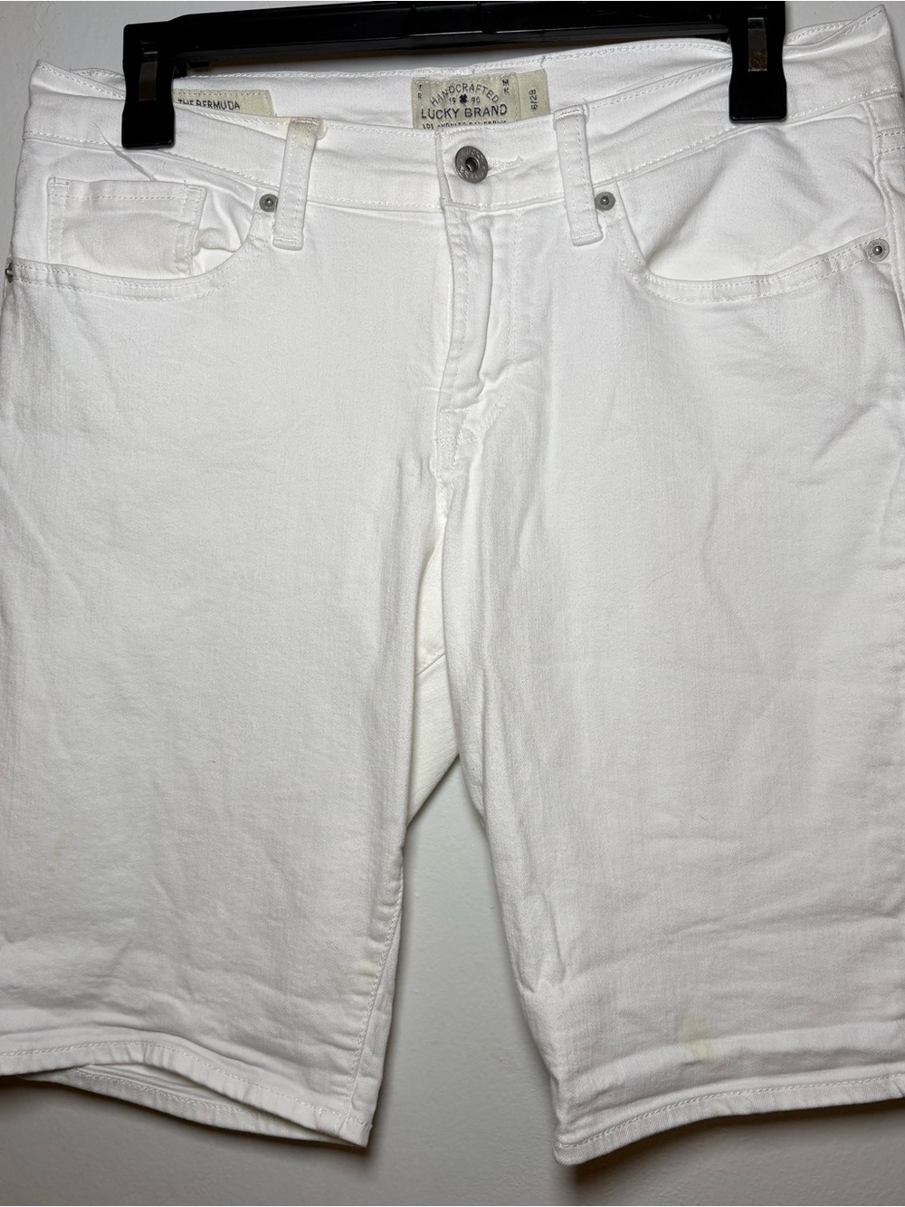 Lucky Brand Off-White Denim Shorts